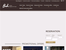 Tablet Screenshot of belgradearthotel.com